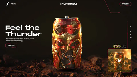 Thunderbull — energy drink branding